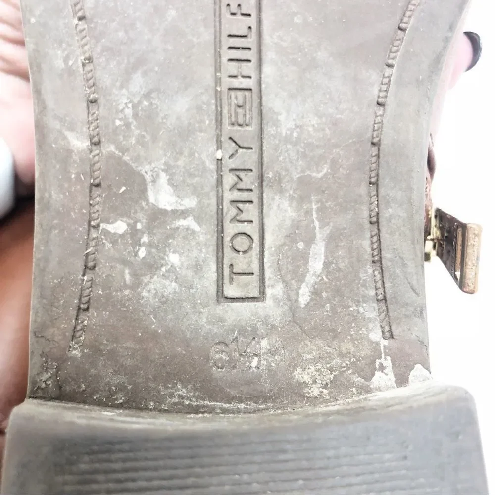 TOMMY HILFIGER | Tan Leather Riding Type Boots 6.5